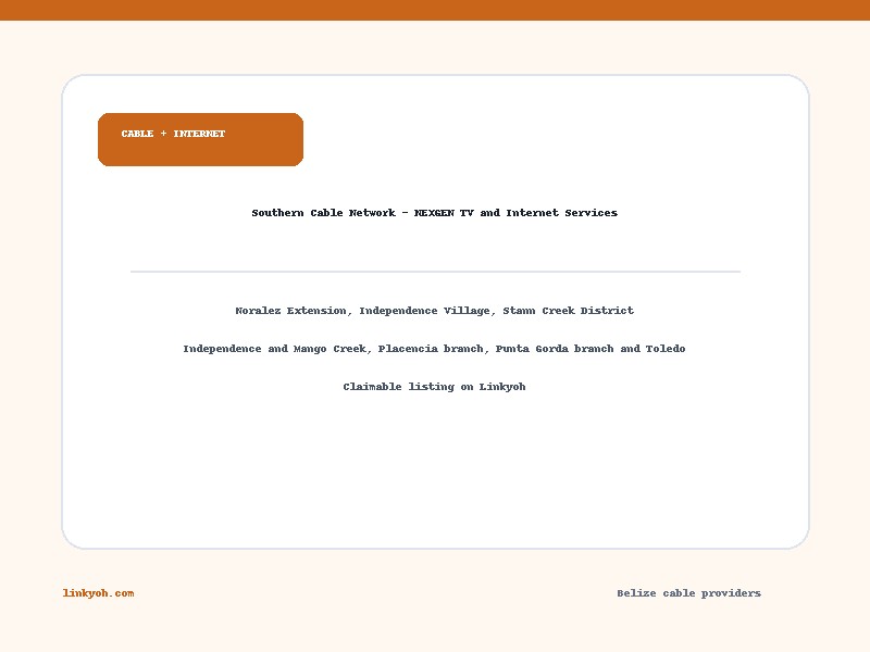 Southern Cable Network - NEXGEN TV and Internet Services