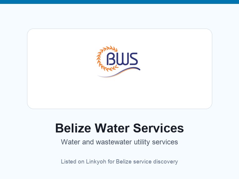 Belize Water Services - Water and Wastewater Utility Services