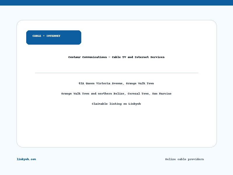 Centaur Communications - Cable TV and Internet Services