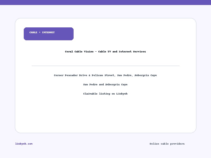 Coral Cable Vision - Cable TV and Internet Services