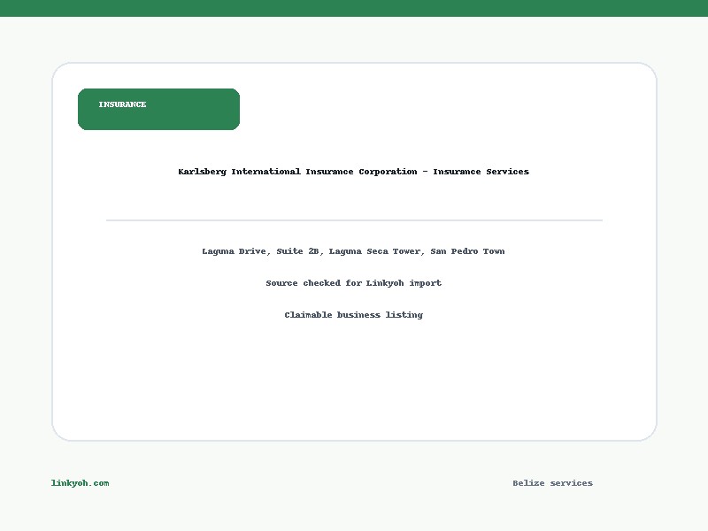 Karlsberg International Insurance Corporation - Insurance Services