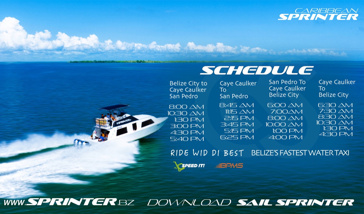 Caribbean Sprinter Belize Water Taxi