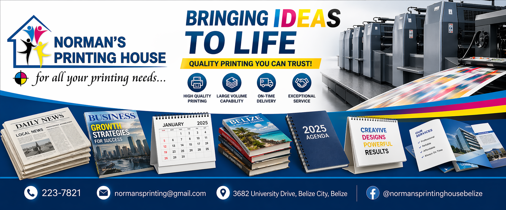 Norman's Printing House Belize - Belize City Printing Service