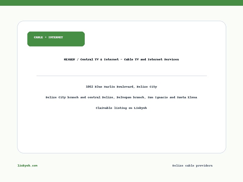 NEXGEN / Central TV & Internet - Cable TV and Internet Services